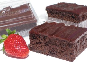 Nadja's Brownies come in convenient packaging for the home or food service