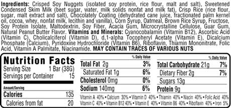 Ingredients Peanut Butter Pleaser Nugo Healthy Snacks - Healthy Fundraising Bars