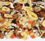 trail mixes, nuts, seeds, raising, pop corn and other healthy snacks