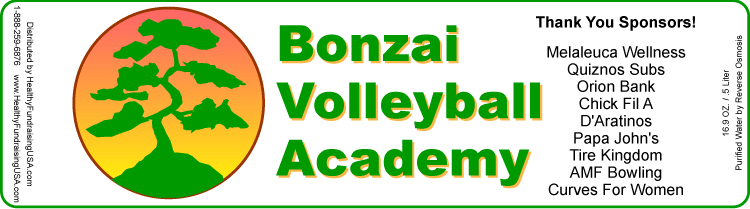 Sample Custom Label - Bonzai Volleyball Academy
